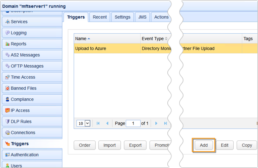 add trigger for gateway block ip