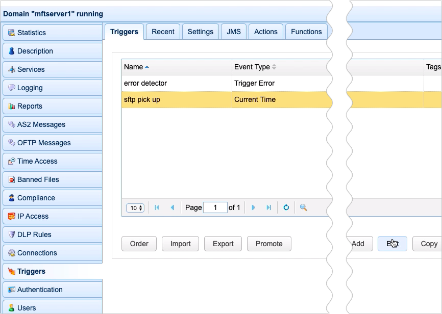 edit sftp pick up one more time