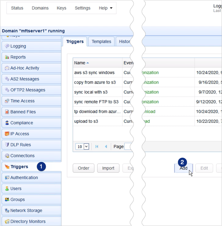 how to copy files to azure blob storage - add new trigger