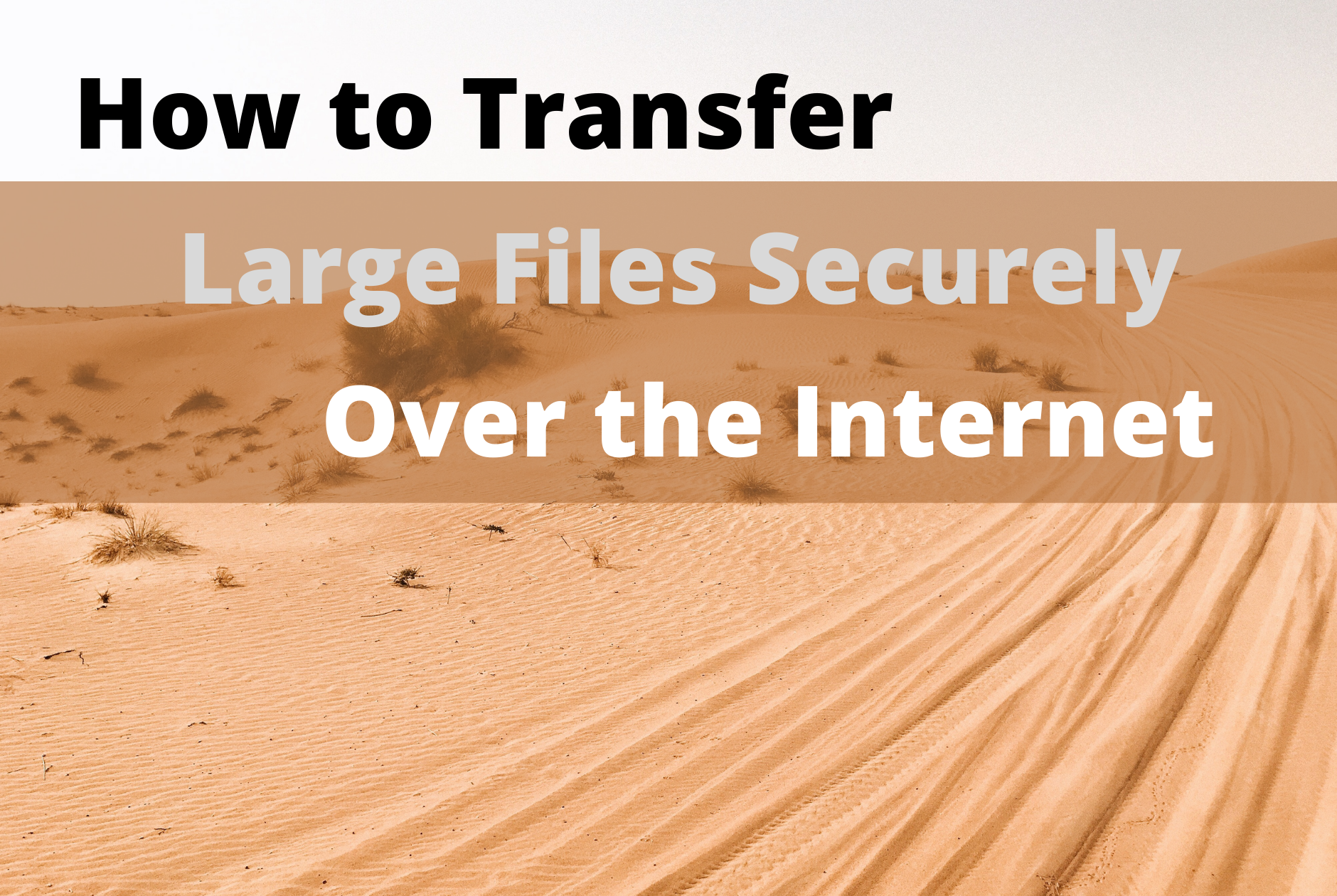 how to transfer large files securely over the internet