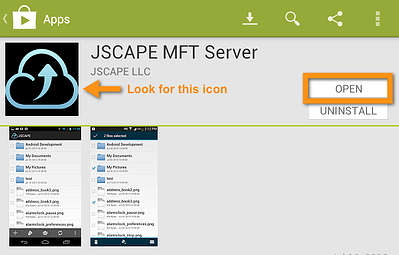 jscape mft server open or uninstall