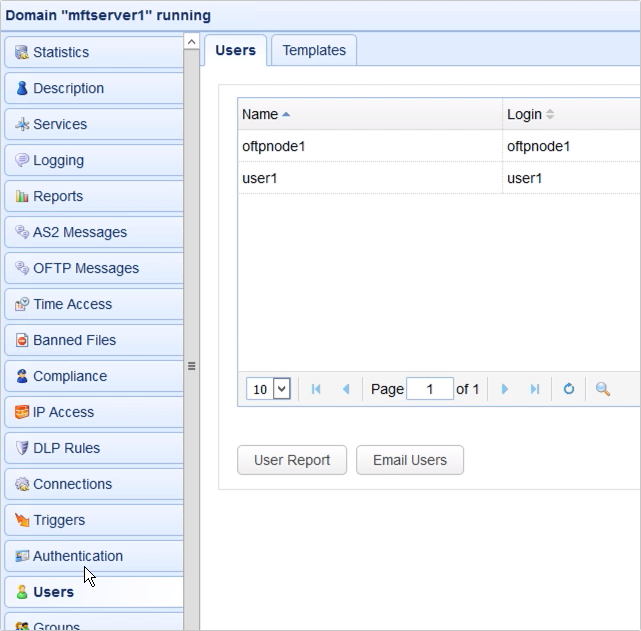 same users new mft server