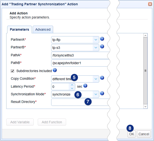 sync remote ftp to s3 - trading partner synchronization parameters 2