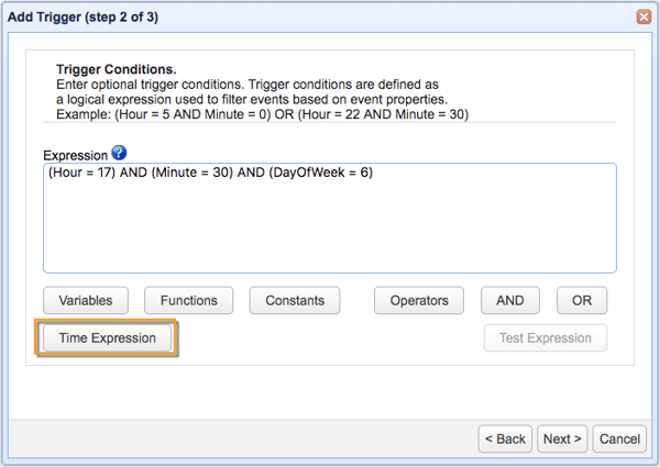 trigger condition for upload to google cloud storage