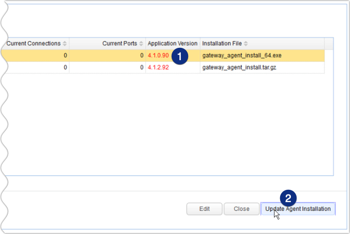 updated mft gateway agent installation